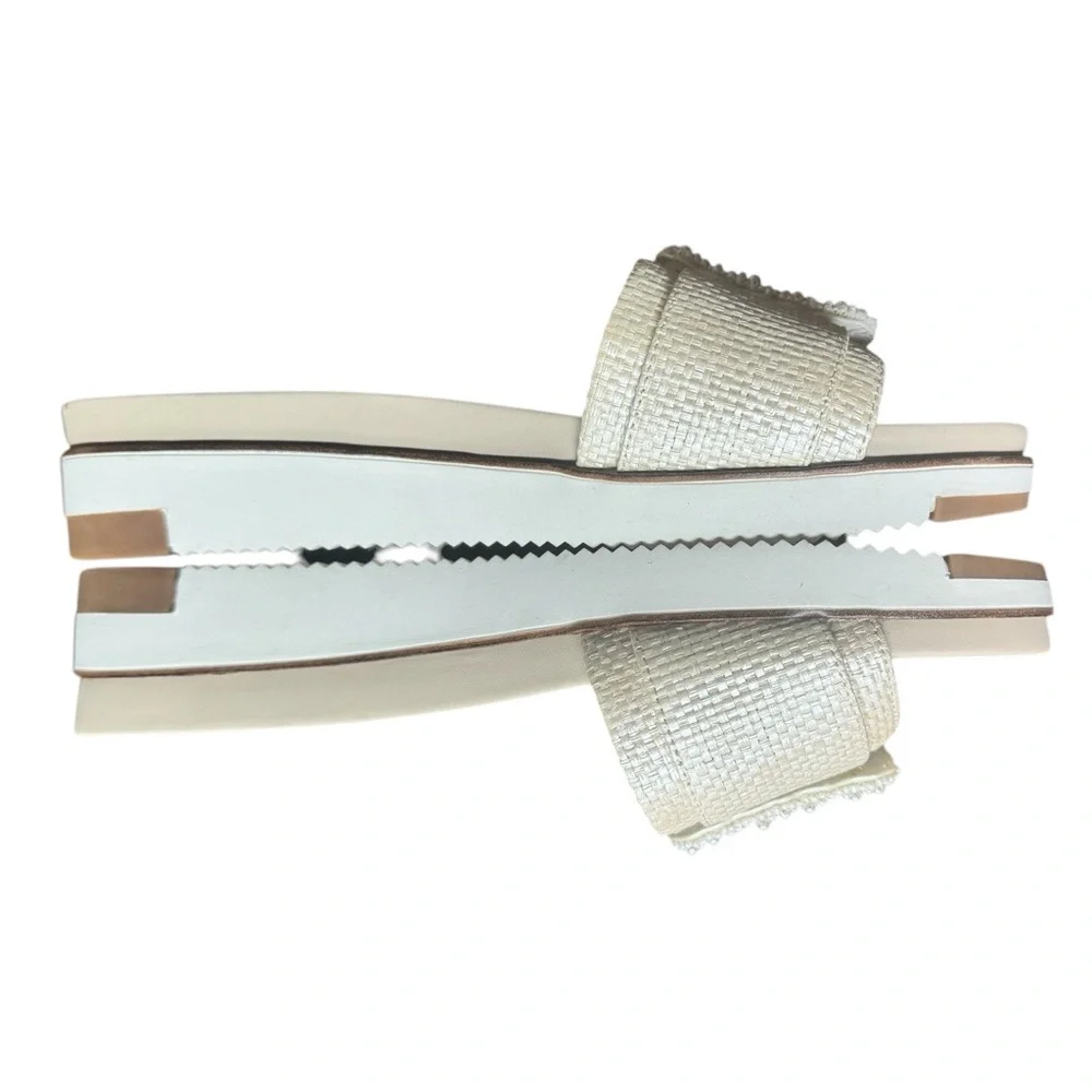 Sam Edelman Cream Slide Sandals - Picture 8 of 11
